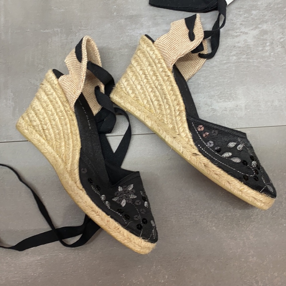 Montego Bay Club Wrap Ankle Espadrille Wedge